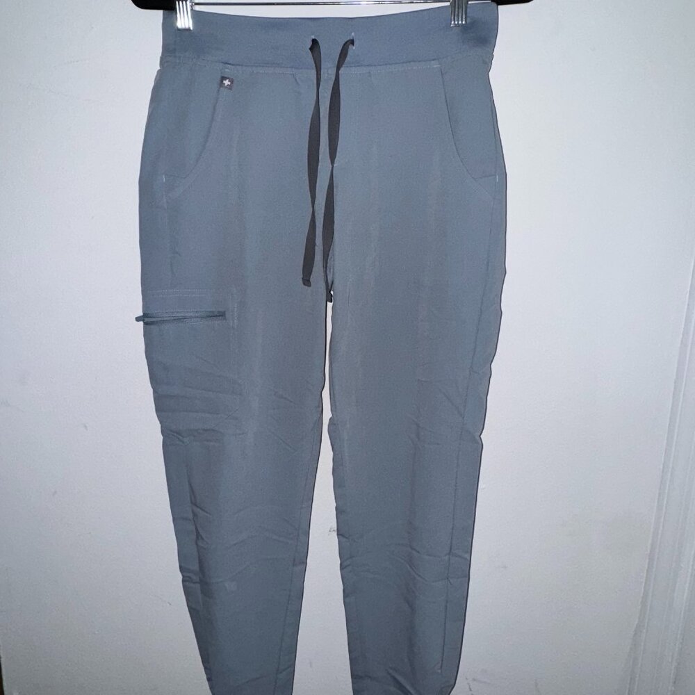 Figs Women's Jogger Scrub Bottoms - Light Blue - Sz Small
